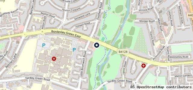 Map showing the location of Ritz Garage