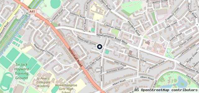 Map showing the location of Neil's autos | Wolverhampton