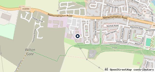 Map showing the location of New Garage (Harnham) Ltd