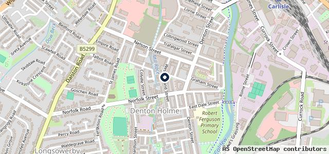 Map showing the location of Northwest Vehicle Services MOT and service centre