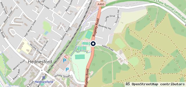 Map showing the location of Oakleys garage