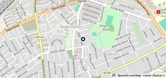 Map showing the location of Old Farm Garage