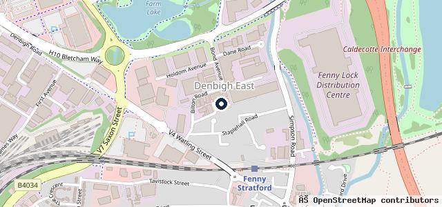 Map showing the location of Pam's Mot Centre