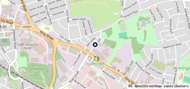 Map showing the location of Park Lane Vehicle Repair Specialists