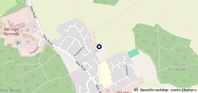 Map showing the location of Walters Ash Garage