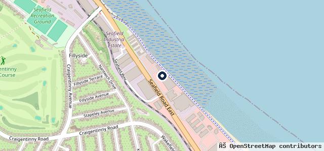 Map showing the location of Douglas Park MINI Edinburgh