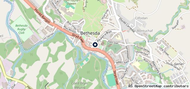 Map showing the location of Central Garage
