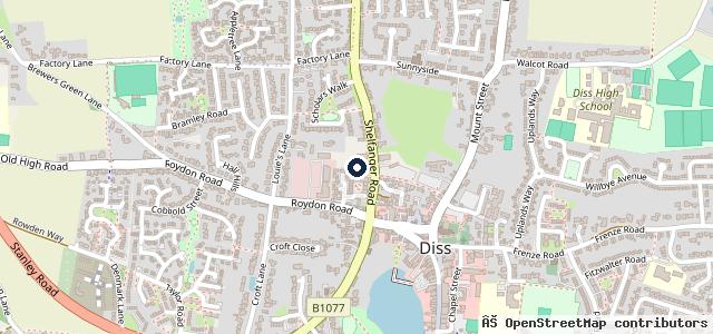 Map showing the location of ATS Euromaster Diss