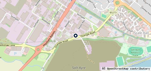 Map showing the location of Pye Motors - Morecambe