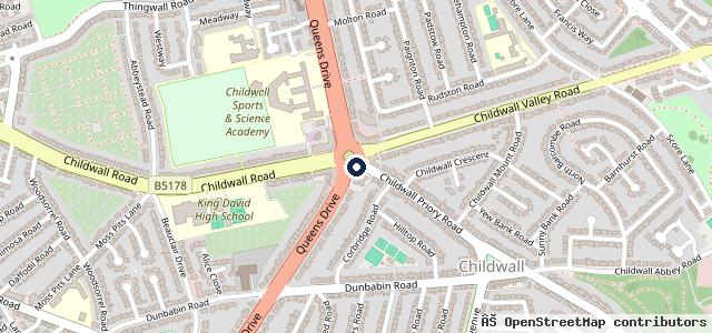 Map showing the location of Childwall Fiveways Auto Centre
