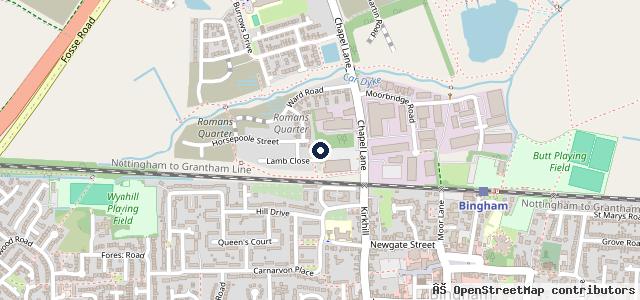 Map showing the location of Ranch Paint Shop & Body Repairs
