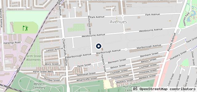 Map showing the location of Richmond Garage