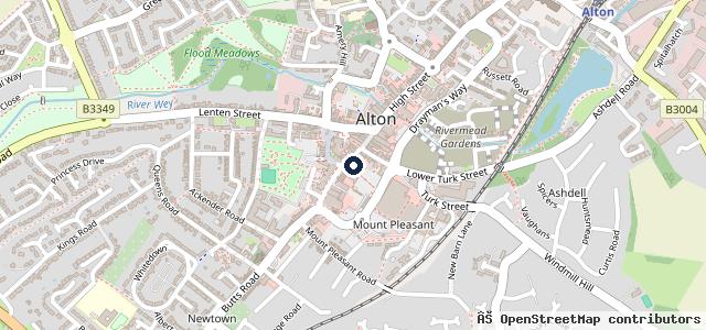 Map showing the location of Rj store Alton