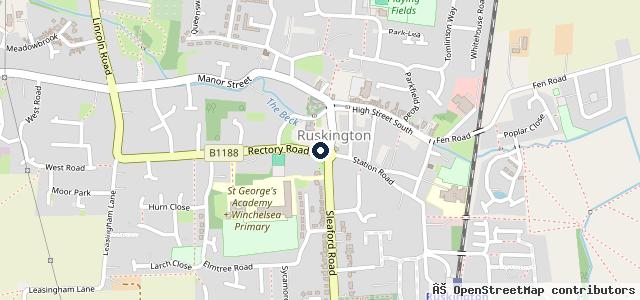 Map showing the location of DC Baxter Motors
