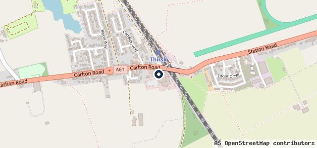 Map showing the location of Station Auto Services Thirsk ltd