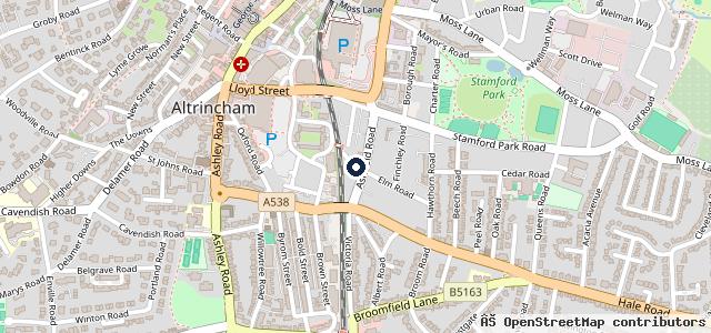 Map showing the location of Money Save Service Centre | Altrincham