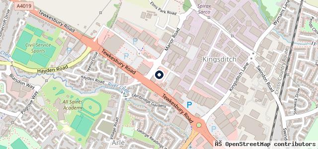 Map showing the location of Marshall Jaguar Cheltenham & Gloucester