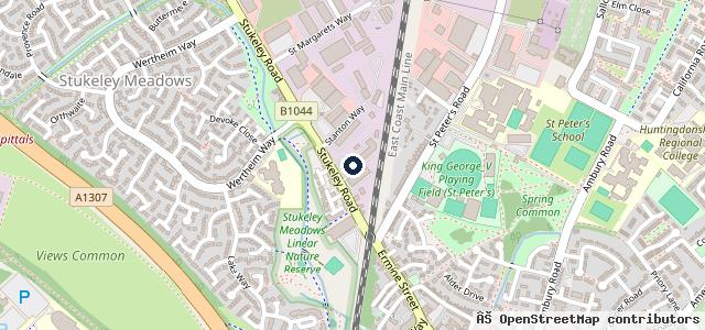 Map showing the location of Stukeley M O T & Repair Centre