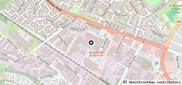 Map showing the location of Tyred & Exhausted Auto Centres Limited
