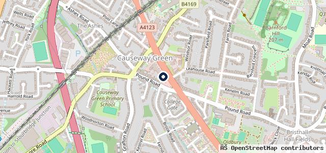 Map showing the location of Sytner Oldbury BMW