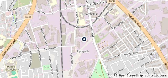 Map showing the location of Fix Auto Bradford South
