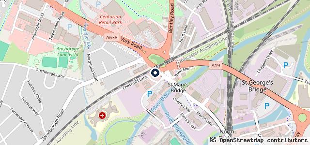 Map showing the location of Hayselden Leisure (Doncaster)