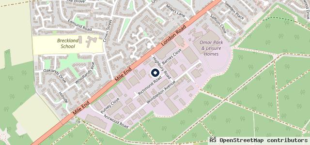 Map showing the location of J & D Autos