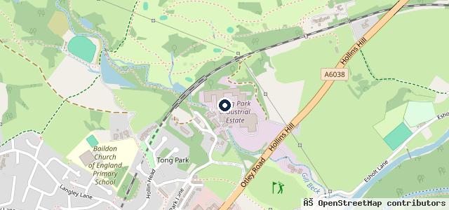 Map showing the location of Total Car Care - Baildon, West Yorkshire