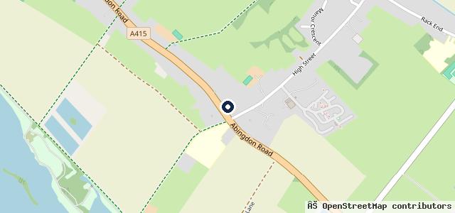 Map showing the location of Standlake Garage