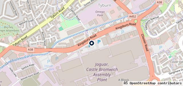 Map showing the location of TrustFord Birmingham Car & Transit Centre