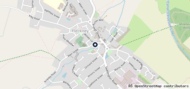 Map showing the location of Autofix Fleckney