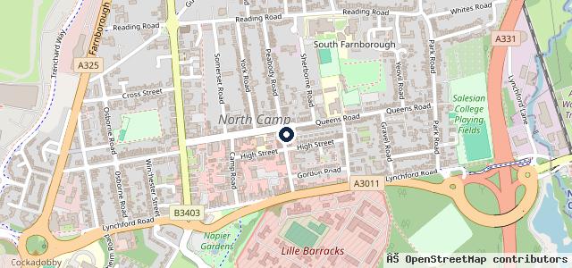 Map showing the location of Vincents Motorcycles