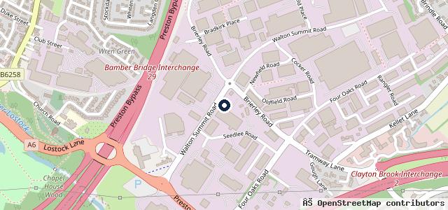 Map showing the location of Walton Summit Truck Centre