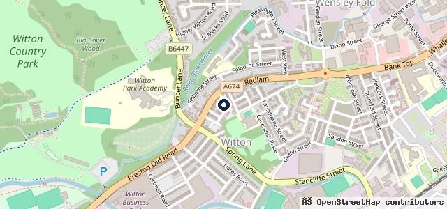 Map showing the location of Marsdens of blackburn