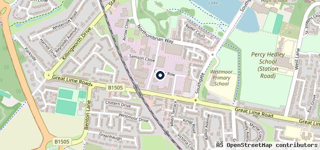 Map showing the location of Westmoor MOT Centre-Bosch car service