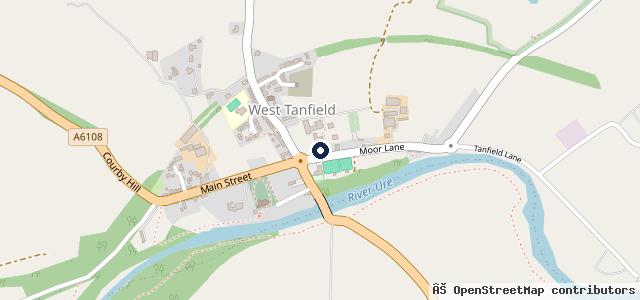 Map showing the location of West Tanfield Garage