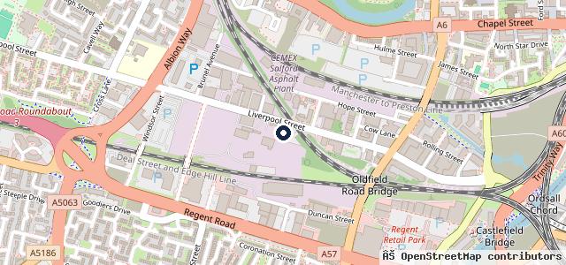 Map showing the location of Carfix Manchester