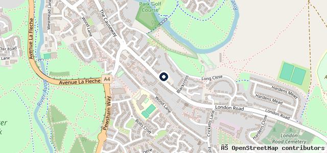 Map showing the location of Wiltshire Tyre & Autocentre