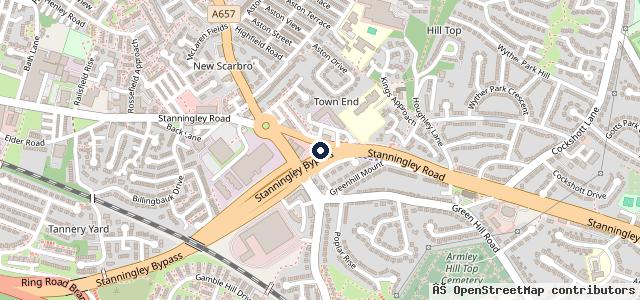 Map showing the location of Bramley Garage