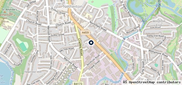 Map showing the location of Shiplys of Netherton