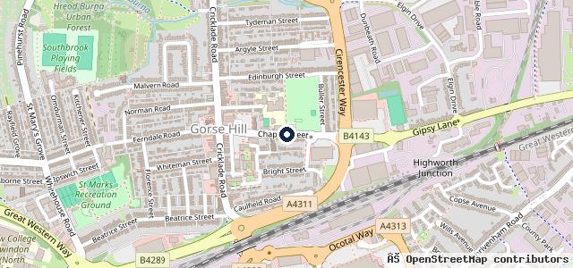 Map showing the location of M & B Auto Centre