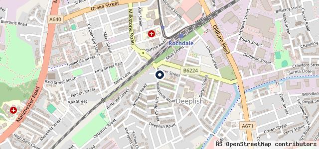 Map showing the location of Auto Shop