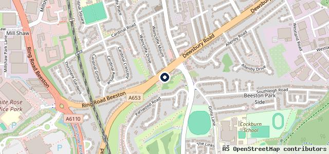 Map showing the location of Waincliffe MOT & Service Centre Leeds (LTD)