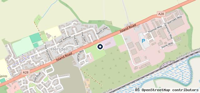 Map showing the location of Anderson Tyre Services
