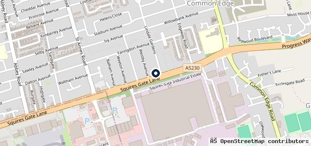Map showing the location of Clover Leaf Garage & MOTs