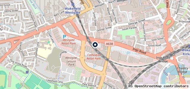 Map showing the location of Kwik Fit - Wakefield - Ings Road