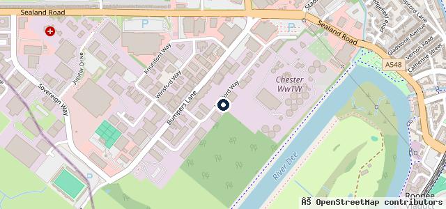 Map showing the location of Crane Bank Garages Ltd