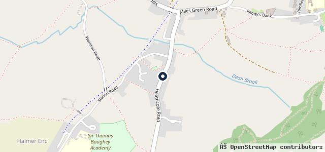 Map showing the location of Miles Green Garage Ltd