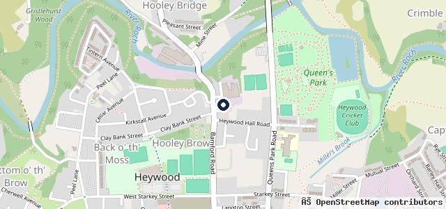 Map showing the location of Derbyshire Motors