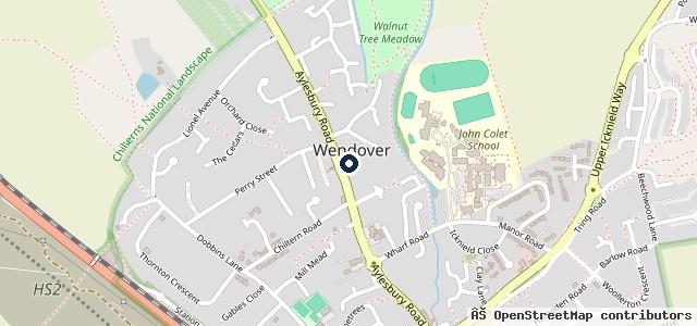 Map showing the location of Wendover Motor Spares & Repairs